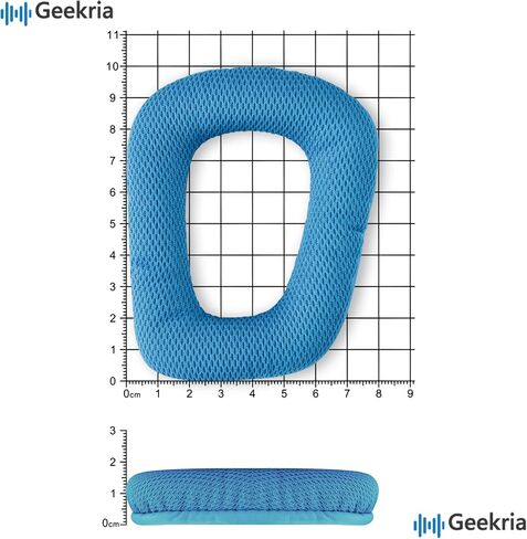 Geekria Mesh Fabric Replacement Ear Pads for Logitech G930, G430, G432, G332, G35, F450 Headphones Ear Cushions, Repair Parts with Video Guide (Blue) in Kuwait