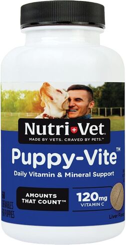 Nutri-Vet Senior-Vite Chewables for Dogs - Daily Vitamin and Mineral Support for Senior Dogs to Help Maintain Peak Condition - 120 Count in Saudi Arabia
