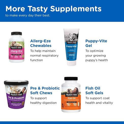Nutri-Vet Senior-Vite Chewables for Dogs - Daily Vitamin and Mineral Support for Senior Dogs to Help Maintain Peak Condition - 120 Count in Saudi Arabia