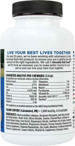 Nutri-Vet Senior-Vite Chewables for Dogs - Daily Vitamin and Mineral Support for Senior Dogs to Help Maintain Peak Condition - 120 Count in Saudi Arabia