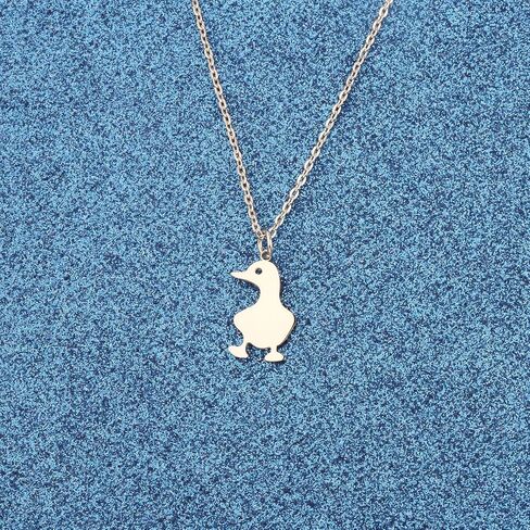 Cute Duck Pendant Necklace Duck Lovers Gifts Animal rescue Jewelry Duck Owner Gift Animal Lover Gifts in Kuwait