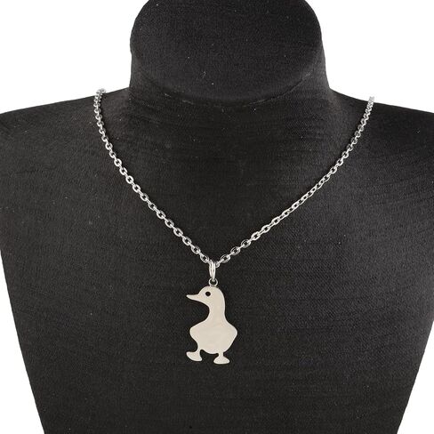 Cute Duck Pendant Necklace Duck Lovers Gifts Animal rescue Jewelry Duck Owner Gift Animal Lover Gifts in Kuwait