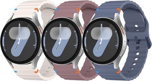 أشرطة Meliya No Gap متوافقة فقط مع Samsung Galaxy Watch 4/5/6 Band 40mm 44m/Galaxy Watch 5 Pro Band 45mm/Watch 4 Classic Band 42mm 46mm/Watch 6 Classic Band 43mm 47mm، 20mm أساور رياضية من السيليكون الناعم للنساء والرجال in Kuwait