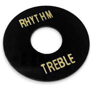 Cream with Gold Rhythm Treble Switch Washer Toggle Ring Plate Compatible with Gibson Les Paul SG Guitar SWR10-CRM