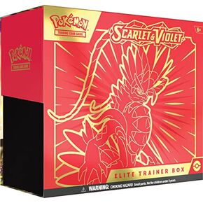 Pokemon TCG: Scarlet and Violet Elite Trainer Box - Koraidon Red (1 Full Art Promo Card, 9 Boosters and Premium Accessories)