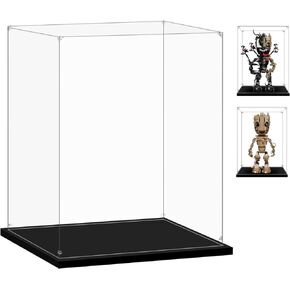 Acrylic Display Case for Lego 76210 Hulkbuster, 19.68x11.81x21.65inches (50x30x55cm), Protect Your Collectibles from Dust with a Clear Showcase