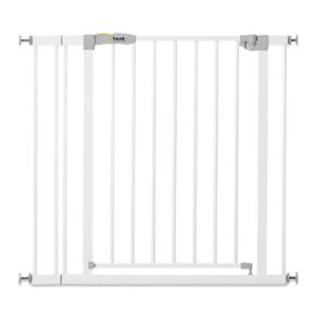 Hauck 59728 Open N Stop KD Pressure Fit Baby & Pet Safety Gate w/3.5" Extension, Accommodates 33 to 35" Wide Home Doorway, Stairway, or Hallway, White