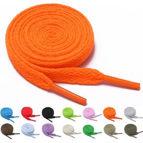 3 Pairs Flat Shoe laces in 8 Colors, Shoelaces in 31"-63" Lengths Available, Shoestrings for Athletic Sneakers