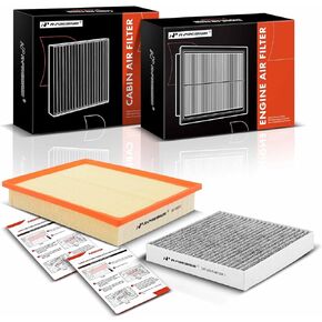 A-Premium 2-PC Engine & Cabin Air Filter with Activated Carbon Compatible with Toyota 4Runner 2010-2022 & Lexus GX460 2010-2022, 4.0L 4.6L Replace# 1780138051, 8713952020