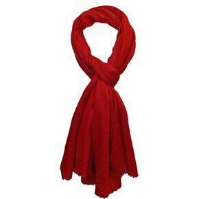 Soft Gauze Woven Pure CashmereScarf, Wrap, Stole, 28X80 in