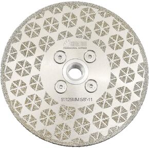 SHDIATOOL Diamond Cutting Grinding Disc 4-1/2-Inch Saw Blades Single Side Coated Electroplated Grinding Wheel for Granite Marble 115mm