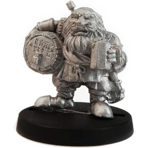 Dwarf Brewmaster Figure (for 28mm Scale Table Top War Games) - Made in USA