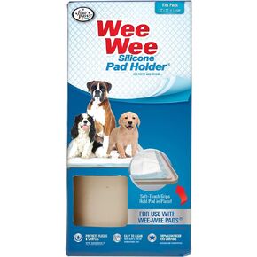 Four Paws Wee-Wee Silicone Pee Pad Holder for Dogs & Puppies, Washable Dog Housebreaking Potty Training Floor Protection, 22" x 23", 1 Count