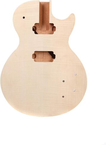 New Guitar Body Flame Maple Mahogany wood DIY Electric Guitar Replacement Set in Heel HH pickups in Saudi Arabia