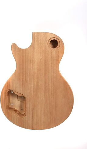 New Guitar Body Flame Maple Mahogany wood DIY Electric Guitar Replacement Set in Heel HH pickups in Saudi Arabia