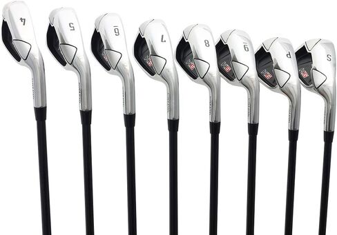 Majek K6 Iron Set Complete 8-Piece Men's Iron Set (4-PW, SW) Right Handed Graphite Regular Flex R Flex Club in Saudi Arabia