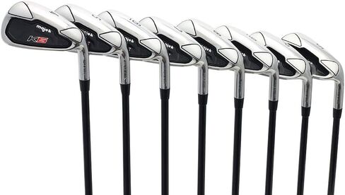 Majek K6 Iron Set Complete 8-Piece Men's Iron Set (4-PW, SW) Right Handed Graphite Regular Flex R Flex Club in Saudi Arabia