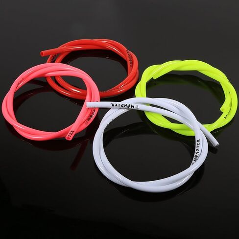 Keenso Colorful Gas Line Hose Tube Pipe Petrol 1/4 inch 3 feet for Motorcycle Dirt Pit Bike ATV Snowmobile PWC Jet Ski Polyurethane(Red) in Saudi Arabia