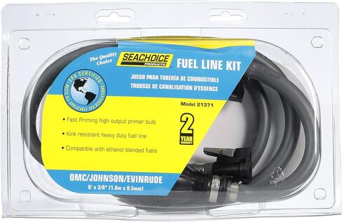 Seachoice Low Permeation Fuel Line Kit With High-Output Primer Bulb, 3/8 In. x 7 Ft. in Saudi Arabia