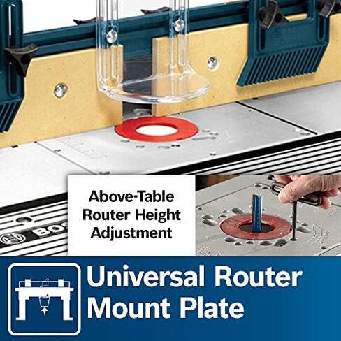 BOSCH RA1181 Benchtop Router Table 27 in. x 18 in. Aluminum Top with 2-1/2 in. Vacuum Hose Port in Saudi Arabia