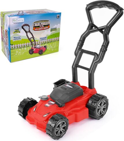 ArtCreativity Kids’ Lawn Mower Toy - 21 Inches Tall - Lawn Mower for Kids with Lights, Startup Sound, and Wheels with Realistic Motor-Like Sound - Play Lawn Mower for Boys and Girls 3 and Up in Saudi Arabia