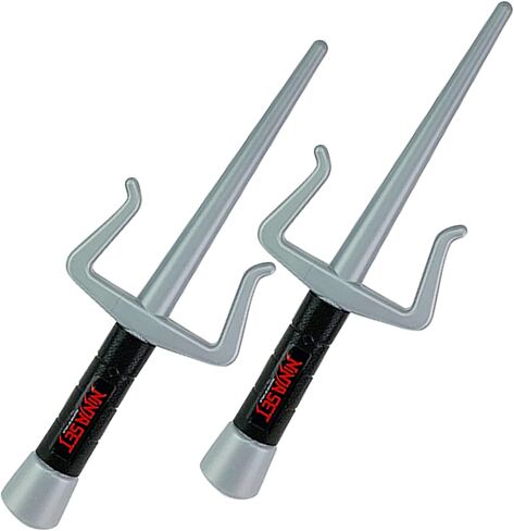 Liberty Imports 2 PCS Plastic Toy Ninja Sai Weapons for Kids Pretend Play Costume Accessories - Children Imaginative Play and Cosplay in Saudi Arabia