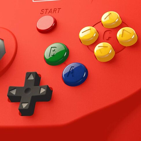 Retro-Bit Tribute 64 USB Controller for PC, Switch, Mac, Steam, RetroPie, Raspberry Pi - USB Port - (Red) in Kuwait