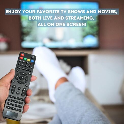 Raxxio RAX2300 TV Set-Top Box - 4K HDR TV Streaming Device with 1GB RAM, 8GB ROM, Dolby Digital Plus, Linux 4.9, Dual-Band WiFi, USB 2.0, HDMI Cable and Remote Control in Kuwait