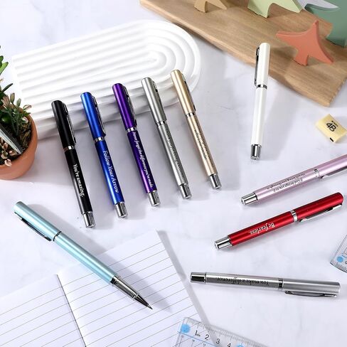 Teling 100 Pieces Motivational Pens Bulk Operation Inspirational Quotes Ballpoint Pens with Saying for Back to School Gifts Black Ink Party Favors Pens(Gentle Colors, Classic Style) in Saudi Arabia
