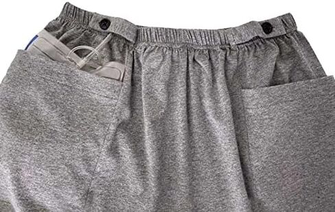Shorts for Nephrostomy Bag, Catheter Support Underwear for Nephrostomy, Ostomy Drainage Bag Care Shorts (L) in Saudi Arabia