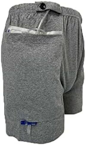 Shorts for Nephrostomy Bag, Catheter Support Underwear for Nephrostomy, Ostomy Drainage Bag Care Shorts (L) in Saudi Arabia