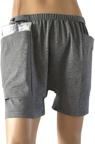 Shorts for Nephrostomy Bag, Catheter Support Underwear for Nephrostomy, Ostomy Drainage Bag Care Shorts (L) in Saudi Arabia