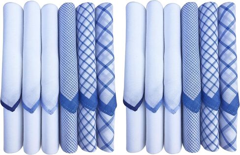 Caruso Italy 100% Cotton Men's Italia Handkerchief | Luxurious, Soft, and Ultra-Absorbent Handkerchief For Men | 50cm X 50cm in Saudi Arabia