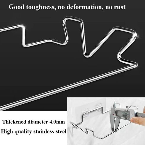 Trash Bag Holder for Cupboards Kitchen Cabinet Door, Stainless Steel Portable Garbage Bins (with Wall Sticker Base) Kitchen Waste Bins, Easy to Store, Can Be Put Away at Any Time, Kitchen Essential in Saudi Arabia