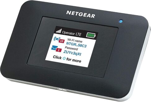 NETGEAR Mobile Wi-Fi Hotspot, 4G LTE Router AC797-100NAS, 400Mbps Download Speed, Connect Up to 15 Devices, Create a WLAN Anywhere, GSM Unlocked in Saudi Arabia