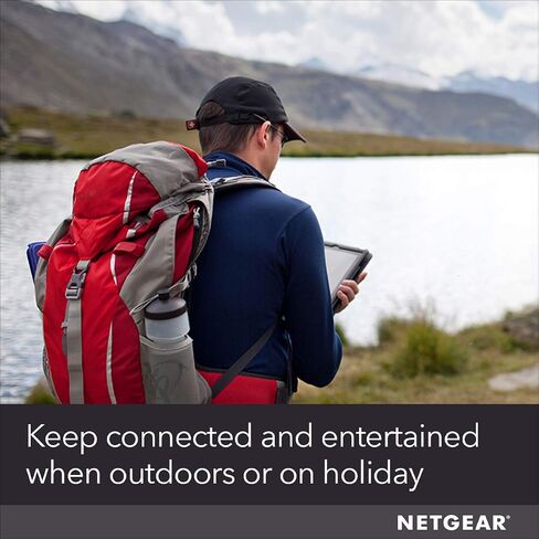 NETGEAR Mobile Wi-Fi Hotspot, 4G LTE Router AC797-100NAS, 400Mbps Download Speed, Connect Up to 15 Devices, Create a WLAN Anywhere, GSM Unlocked in Saudi Arabia