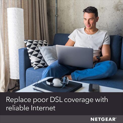 NETGEAR Mobile Wi-Fi Hotspot, 4G LTE Router AC797-100NAS, 400Mbps Download Speed, Connect Up to 15 Devices, Create a WLAN Anywhere, GSM Unlocked in Saudi Arabia