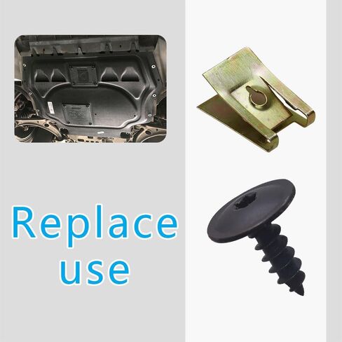 10 Sets Fender Bumper Cover, Fender Liner Bumper Cover, Front Bumper Bolts, Fender Liner Splash Shield Bumper Cover Screws, U Nut Clips Suitable for Audi A3 A4 A5 A6 A7 A8 Q5 S6 R8 in Saudi Arabia