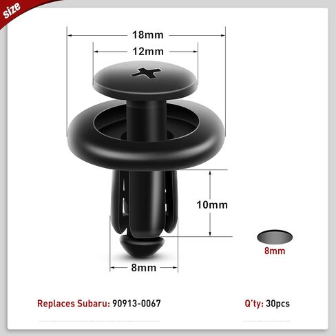 Nilight Car Retainer Clips Fastener Remover 6.3mm 8mm 9mm 10mm Expansion Screws Replacement Kit Bumper Push Rivet Clips for GM Ford Toyota Honda Chrysler,2 Years Warranty, 120PCS Clips & Remover in Kuwait