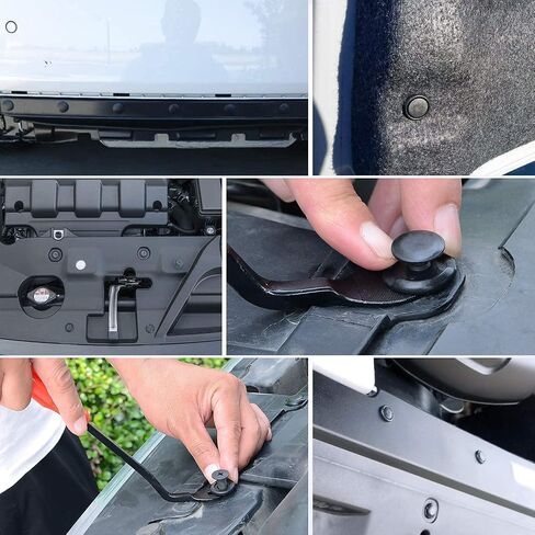 Nilight Car Retainer Clips Fastener Remover 6.3mm 8mm 9mm 10mm Expansion Screws Replacement Kit Bumper Push Rivet Clips for GM Ford Toyota Honda Chrysler,2 Years Warranty, 120PCS Clips & Remover in Kuwait
