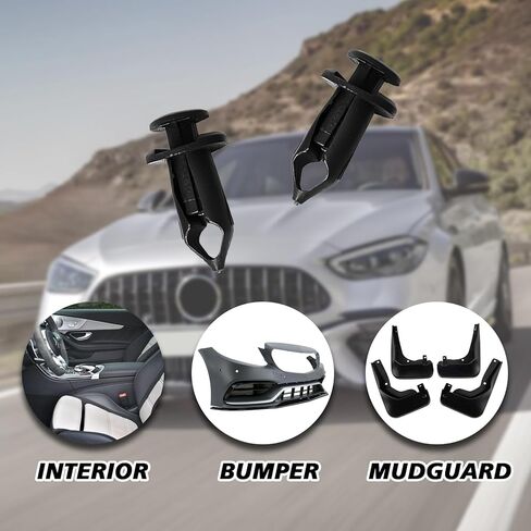 35PCS Engine Under Cover Splash Shield Body Bolts Screws, Bumper Guard Fender Liner Retainer Rivet Clips, 3 Sets U-Nut Hardware Kits, Replacement for G35 G37 FX35 FX45 (Black) in Kuwait