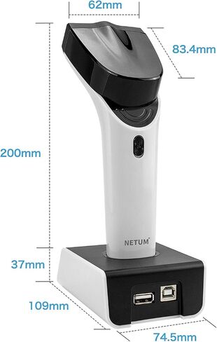 NETUM Fashionable Bluetooth Wireless 1D Barcode Scanner, Hands Free CCD Barcode Reader with Stand and Built-in Memory, Works with MAC OS, Windows, iOS, Android -DS5000 in Kuwait