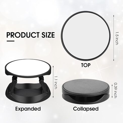 40 Pieces Blank Sublimation Phone Grip Holders Include 40 Collapsible Brackets and Sublimation Aluminum Sheets and Double-Sided Stickers DIY Expanding Finger Stand for Smartphones and Tablets (Black) in Saudi Arabia