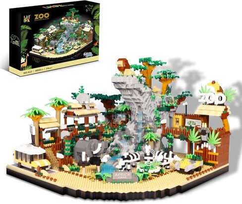 3600PCS Micro Mini Blocks Peach Blossom Pond Bonsai Tree Kit,Traditional Architecture Building Blocks,Exquisite Cherry Bonsai Tree Kit Gift for 14+ Kids Or Adults in Kuwait