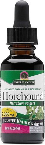 Nature's Answer Horehound Herb Drops with Organic Alcohol, 1-Fluid Ounce | Respiratory Support | Promotes Healthy Lungs in Saudi Arabia