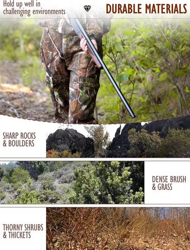 Ultra-Quiet Women's Camo Hunting Pants, Water Resistant Fleece Lined Flexible Camo Pants, Lightweight & Breathable in Saudi Arabia