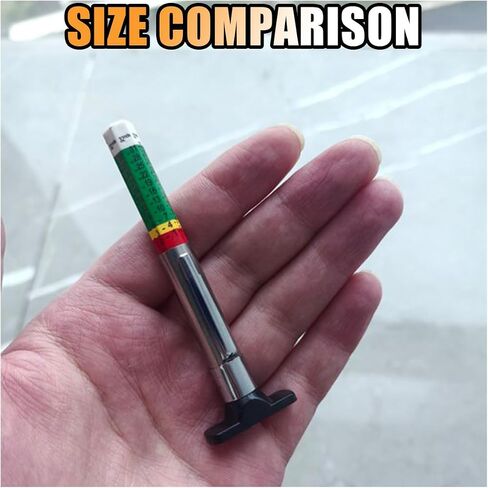 Car Tire Tread Depth Gauge, Tire Tread Gauge Color Coded, Professional Tire Thread Depth Meter Tool in 32nds, Suitable for Most Car Models (1 PCS) in Saudi Arabia