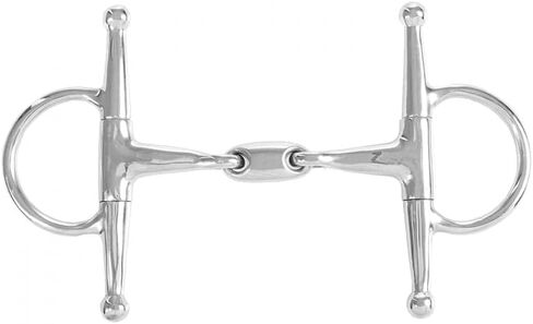 HORZE Oval Link Joint Full Cheek Snaffle Bit - 5 3/4 in Saudi Arabia