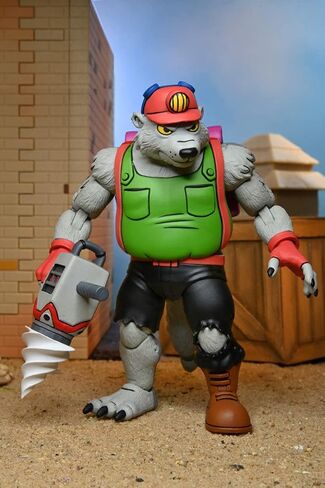 NECA 81893 TMNT Cartoon Dirtbag/GROUNDCHUCK 2-Pack Ninja Statues, Multicoloured in Saudi Arabia