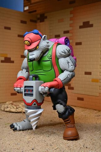 NECA 81893 TMNT Cartoon Dirtbag/GROUNDCHUCK 2-Pack Ninja Statues, Multicoloured in Saudi Arabia